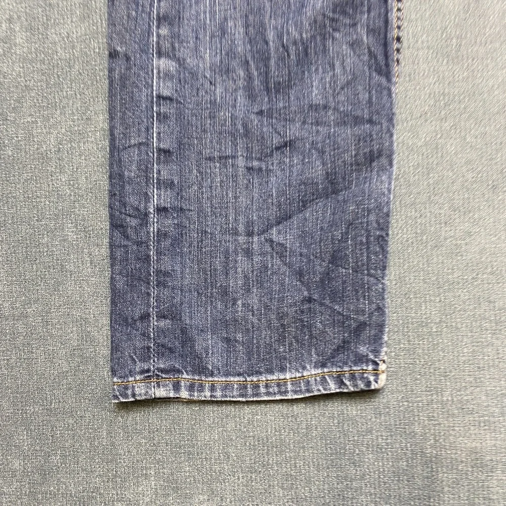 Levi's Jeans Mens 32x32 Blue Denim Cotton Stretch Straight Leg Zip Fly 5 Pockets